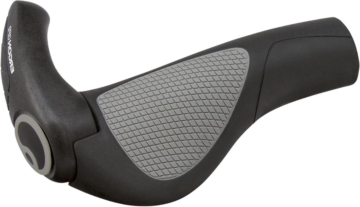 Fiets Handvatten - Stuur Handvatten - Comfortabel Fietsen - Geïntegreerde Handsteun - Large - Zwart/Grijs