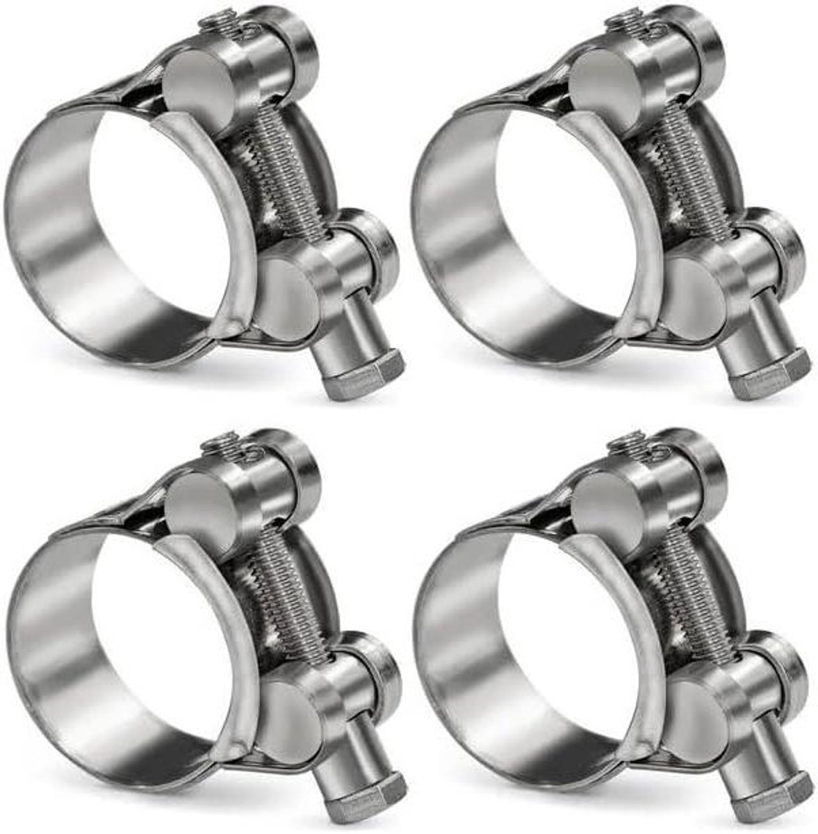 Scharnierpenklem Slangklem - Bandklem Klembekken - Slangen Bevestigen - Roestvrij Staal - 17-19 mm - 5 stuks
