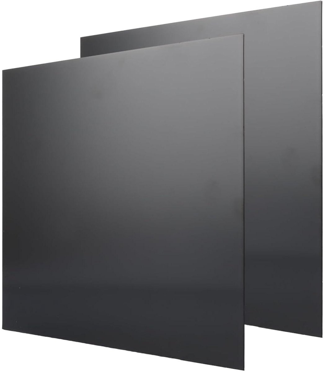 Aluminium Plaat - Metaalplaat Plat - Doe-het-zelf Projecten - Corrosiebestendig Geanodiseerd - 30 x 30 cm - Zwart