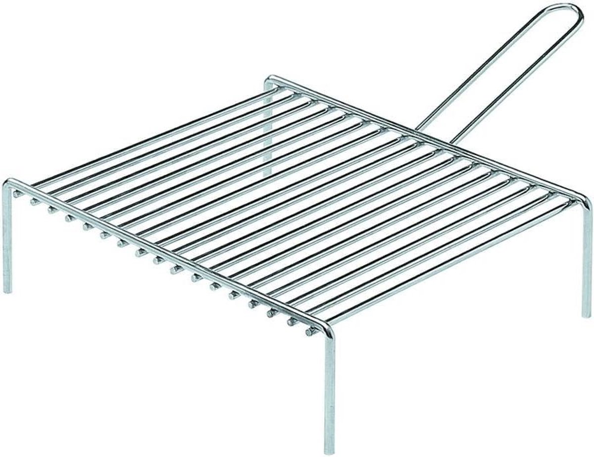 Schoorsteenrooster Ronde Buis - Dakrooster Ventilatie - Schoorsteen Beschermen - Zware Staaf Constructie - 30 x 35 cm - Grijs