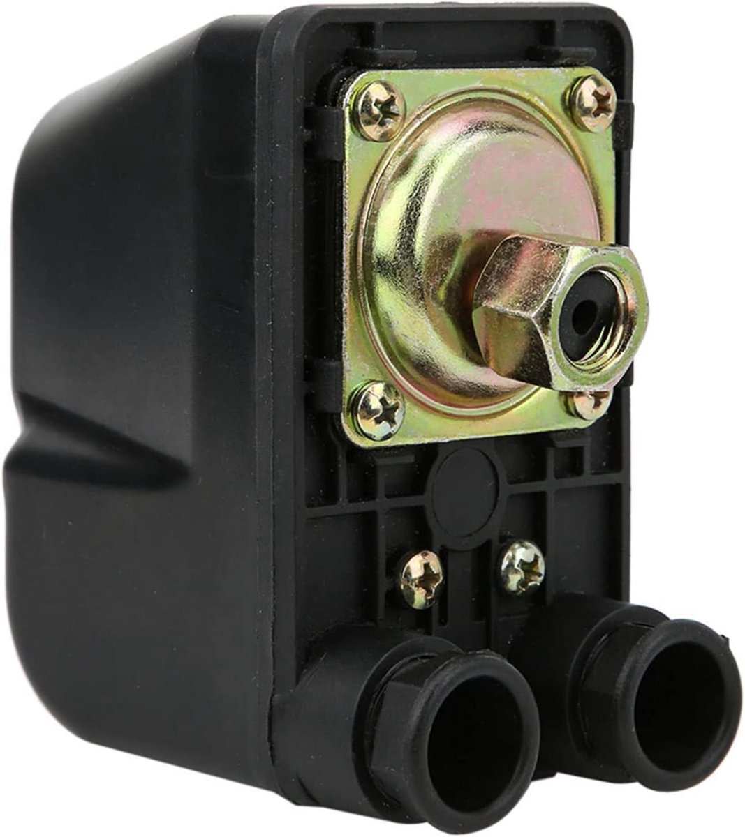 Drukschakelaar Waterpomp - Pompbesturing Schakelaar - Automatische Waterdruk - Volautomatische Bediening - 11.7 x 7.7 x 6.2 cm - Zwart