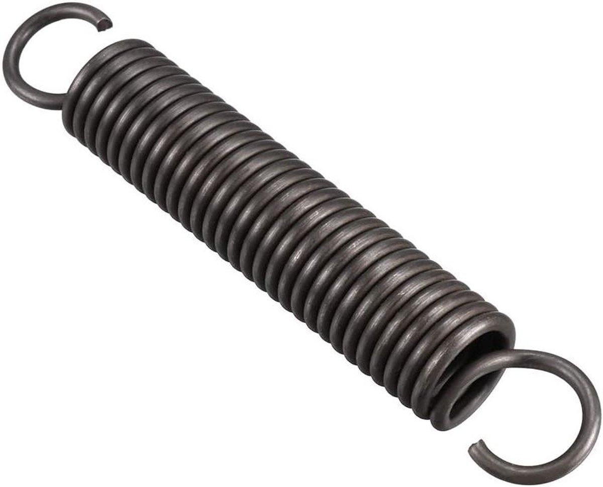 Verenstaal Spanspiraal - Trekveer Dubbele Haak - Reparatie Projecten - Olieafwerking Roestwerend - 110mm Lengte - Metaal