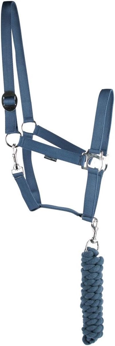 Halfterset Paard - Paardentuig Halster - Paardrijden - Scheurvast - 180 cm - Marineblauw