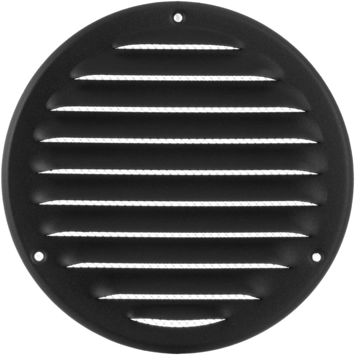Ventilatierooster - Afvoerrooster Luchtcirculatie - Luchtkwaliteit Verbeteren - Geintegreerd Insectenhor - 125mm Diameter - Antraciet