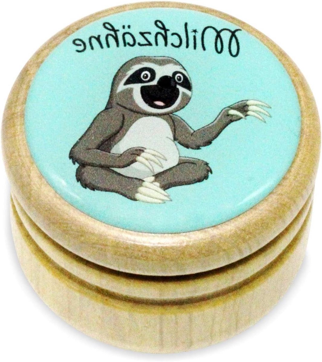 Melktandjes Doosje - Tanden Bewaardoosje - Herinnering Maken - Draaibare Sluiting - 44 mm diameter - Hout