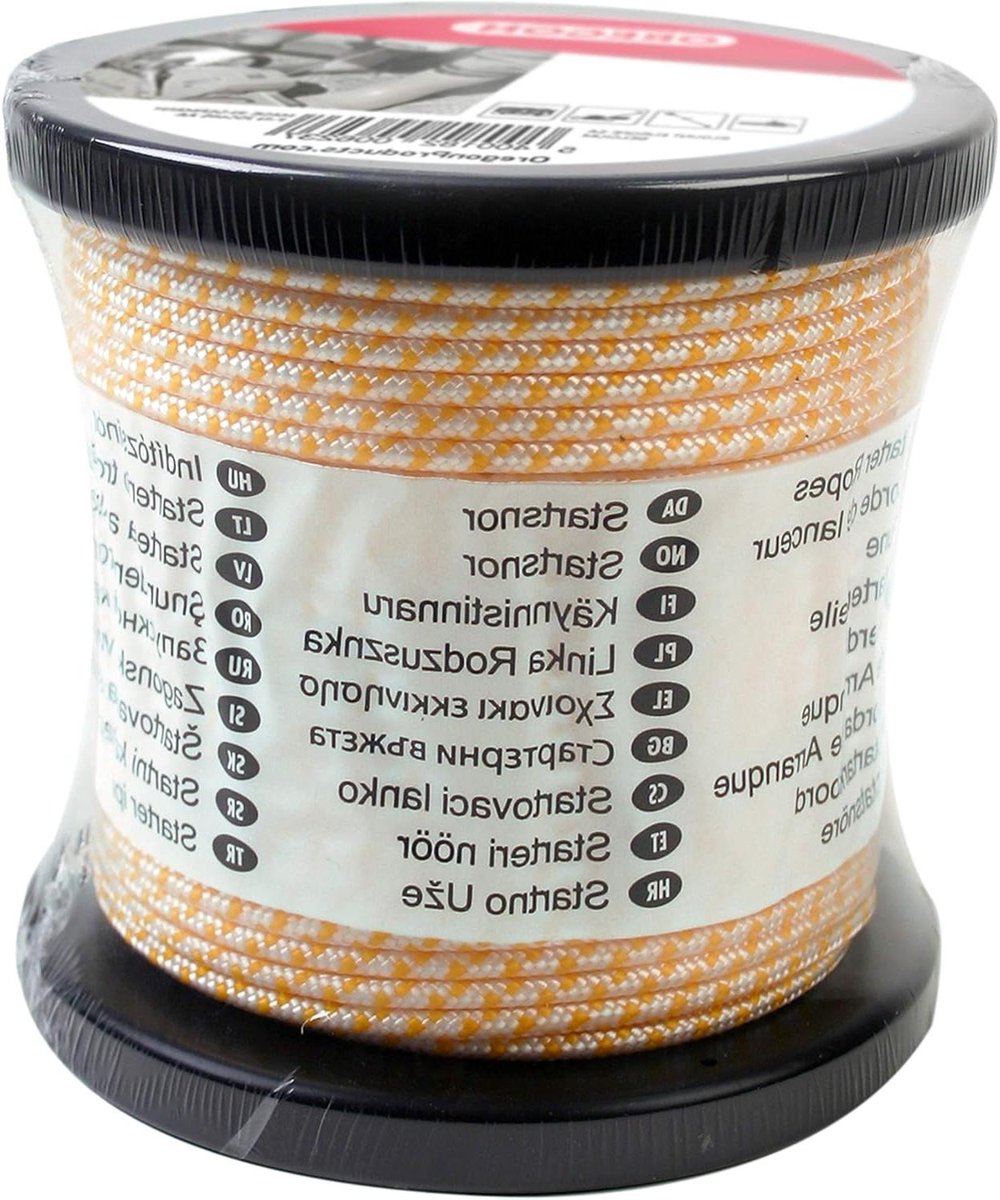 Oregon Starttouw - Trekkoord Grasmaaier - Motoren Starten - Olie Benzinebestendig - 6 mm x 100 M - Wit