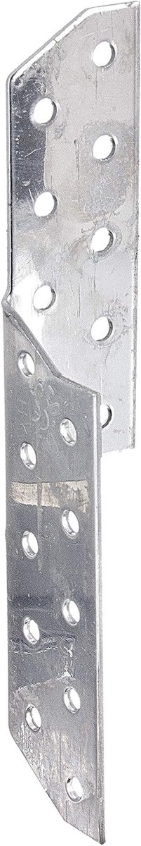 Sparanker Rechts - Houtverbinder Hoek - Houtverbinding Maken - Roestvrij Staal - 170 mm Set - Zilver