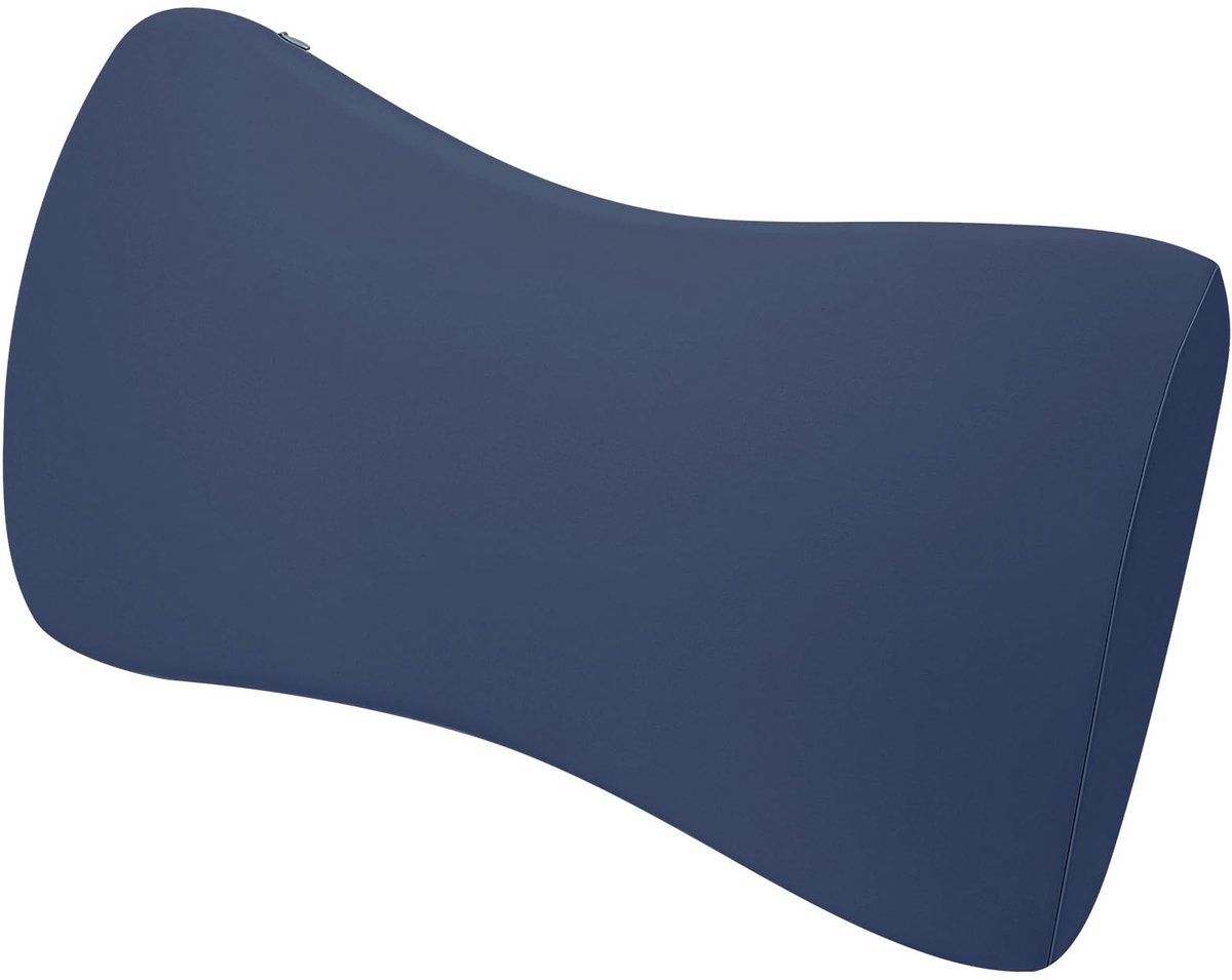 Lumbaal Steunkussen - Onderrugkussen Rugkussen - Betere Slaapkwaliteit - Ergonomisch Ontwerp - 600.0 Gram - Donkerblauw
