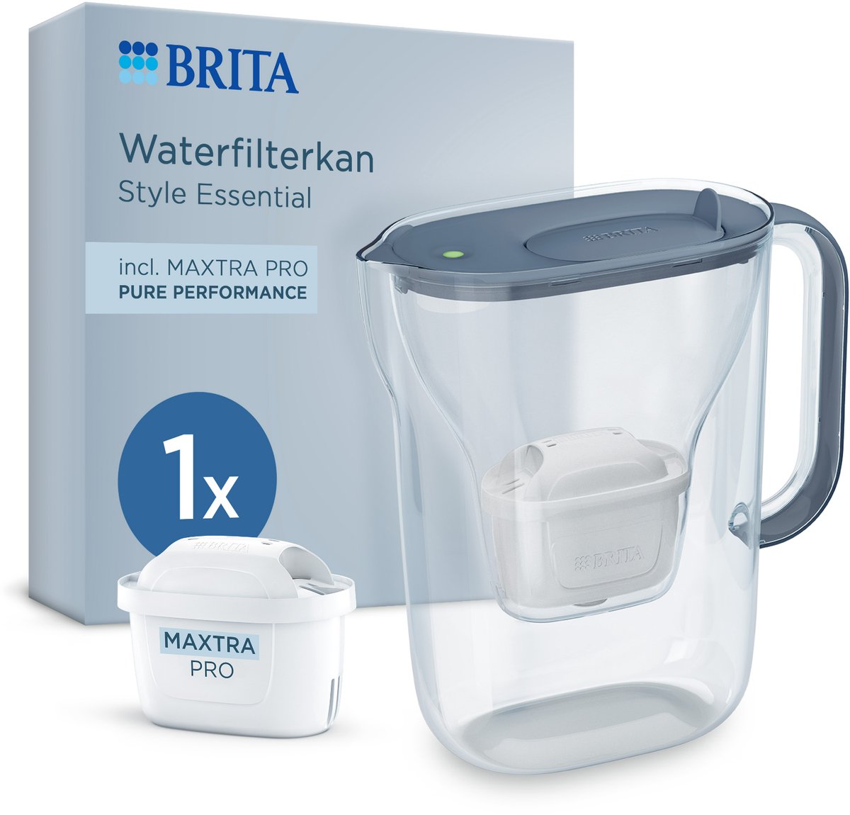 Brita Style essential cool stone blue 1 Stuks