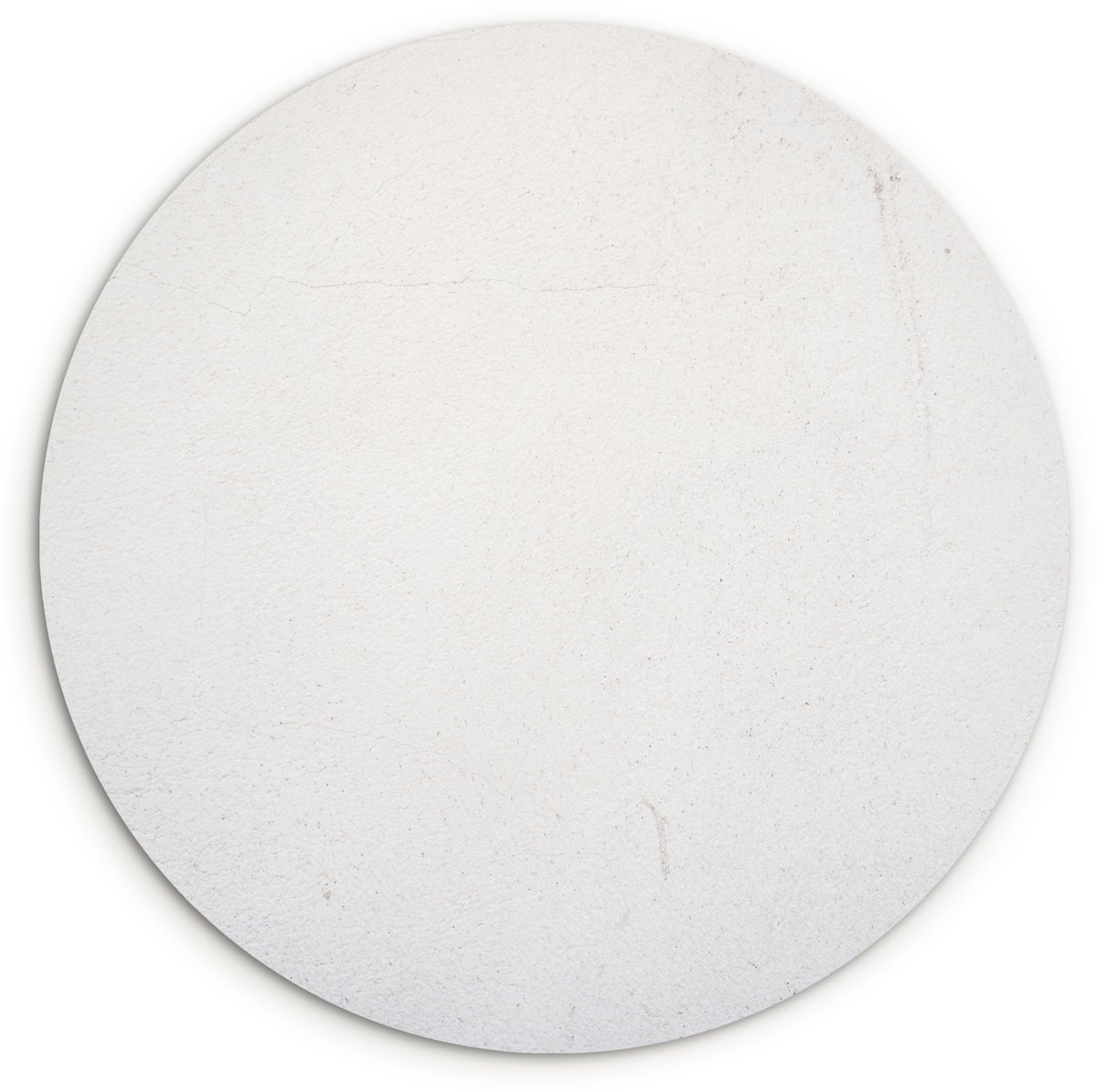 WallCircle Wandcirkel 140x140 cm - Muurcirkel Beton - Wit - Modern - Muurdecoratie woonkamer - Wanddecoratie slaapkamer - Kamer decoratie accessoires - Ronde schilderijen