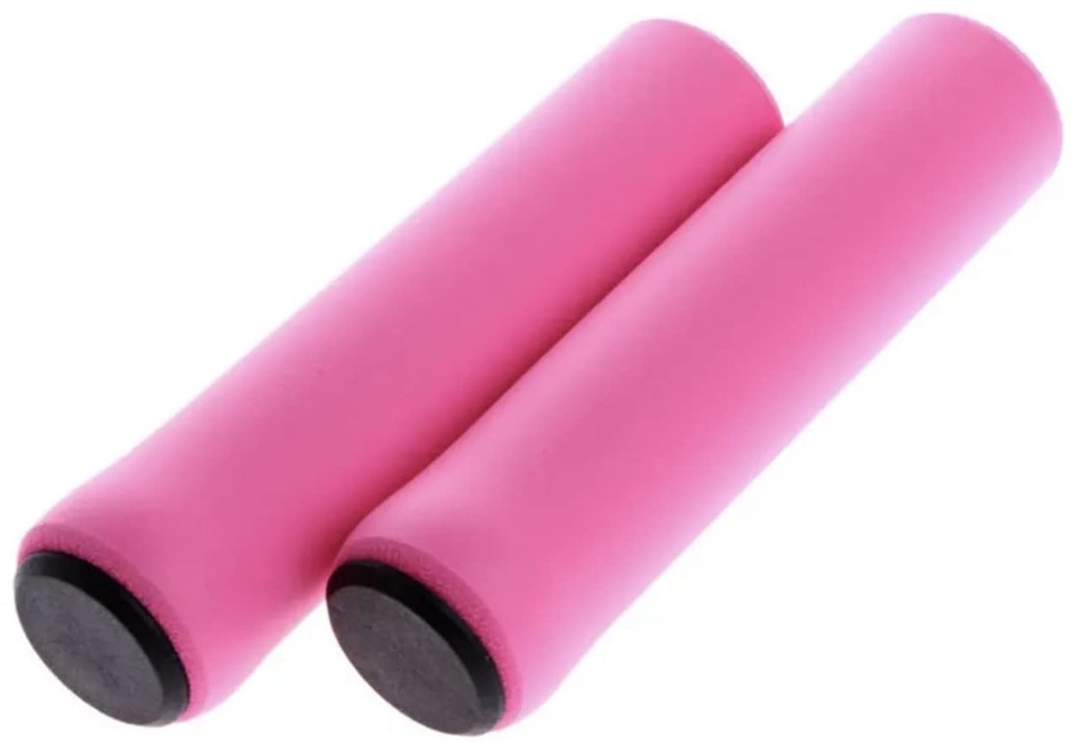 Fietshandgrepen, 2 stuks, handgrepen voor mountainbike, mountainbike, handgrepen, universele mountainbike, wandelingen, fietsen (roze)