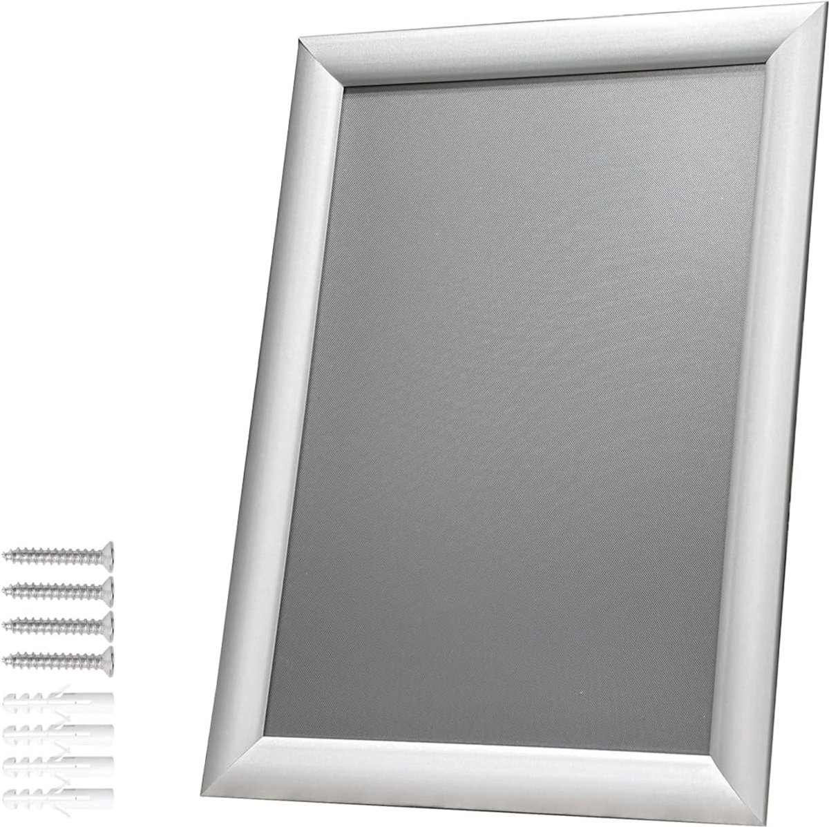 Kliklijst, Clicklijst, Snapframe, Fotolijst, Formaat A3, 29,7 x 42 cm, Lijstbreedte 25 mm, Aluminium, Metaal, Antireflex-folie
