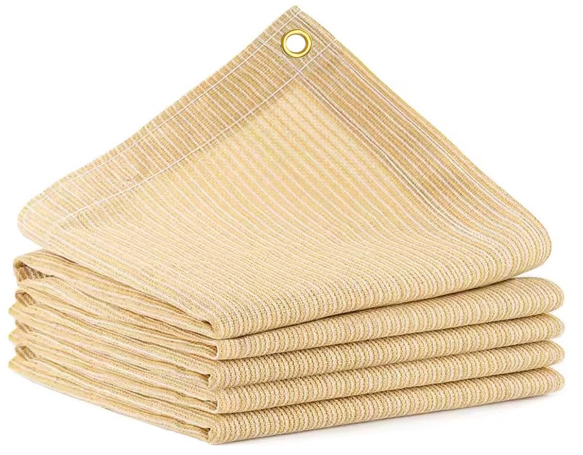 90% schaduwdoek voor terras, 8X25 FT pergola schaduwdekking, ademende zonwering voor strand, terras, veranda, tuinhuisje, carport, buitenzonwering voor tuin, balkon, zwembad.