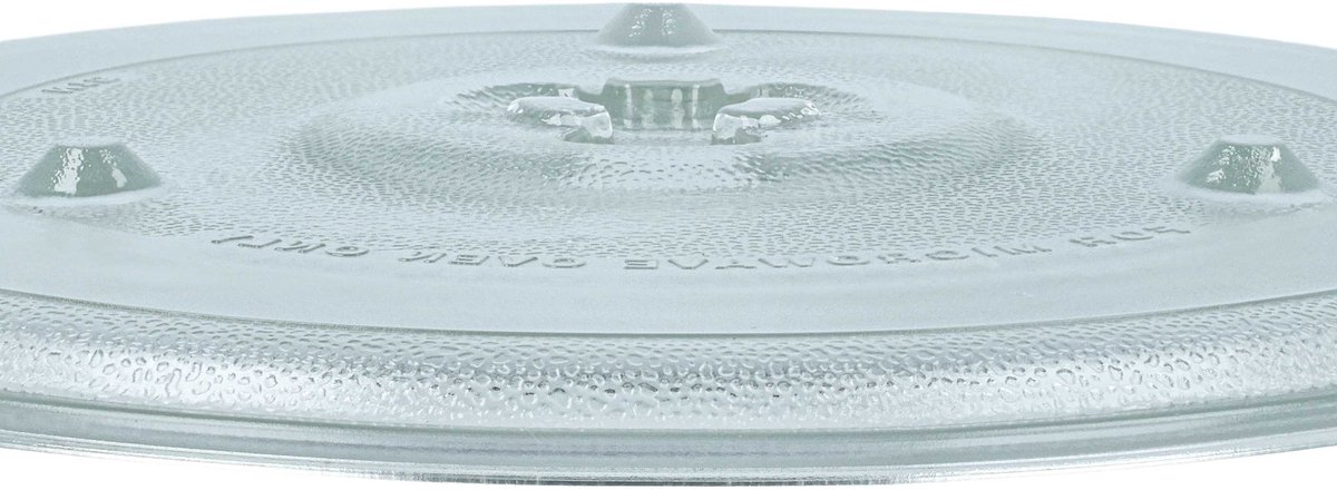 vhbw Magnetron draaiplateau compatibel met Tarrington House MWD 4823GC magnetron - draaiplateau met Y-bevestiging, 27 cm, glas, transparant