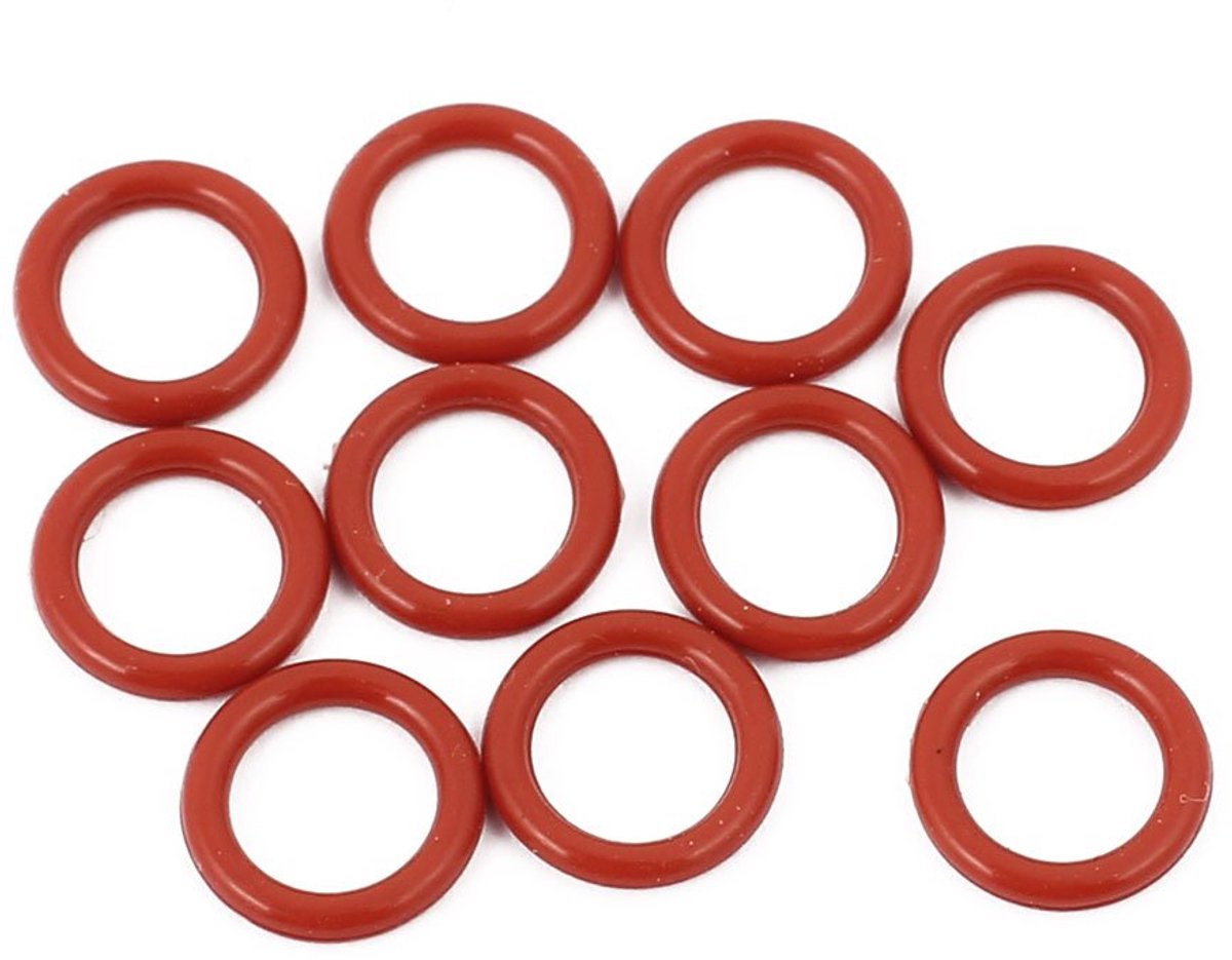 sourcing map 10 stuks O-ring 9 mm x 1,5 mm siliconen rubberen afdichting hittebestendige afdichtring rood