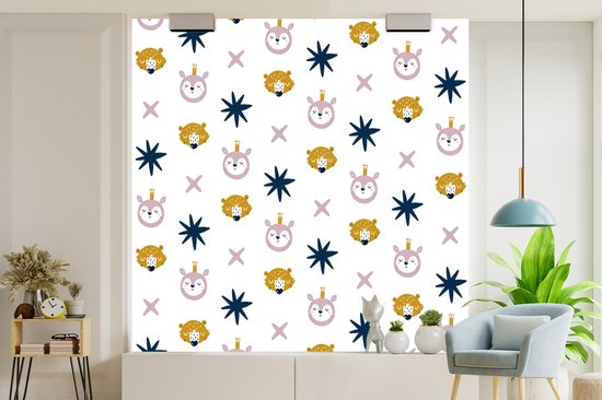Behang - Fotobehang Dieren - Patroon - Vormen - Breedte 300 cm x hoogte 300 cm