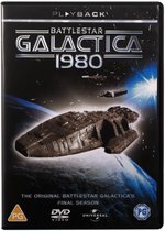 DVD hoes voor Battlestar Galactica 1980 met ruimteschepen voor de aarde.