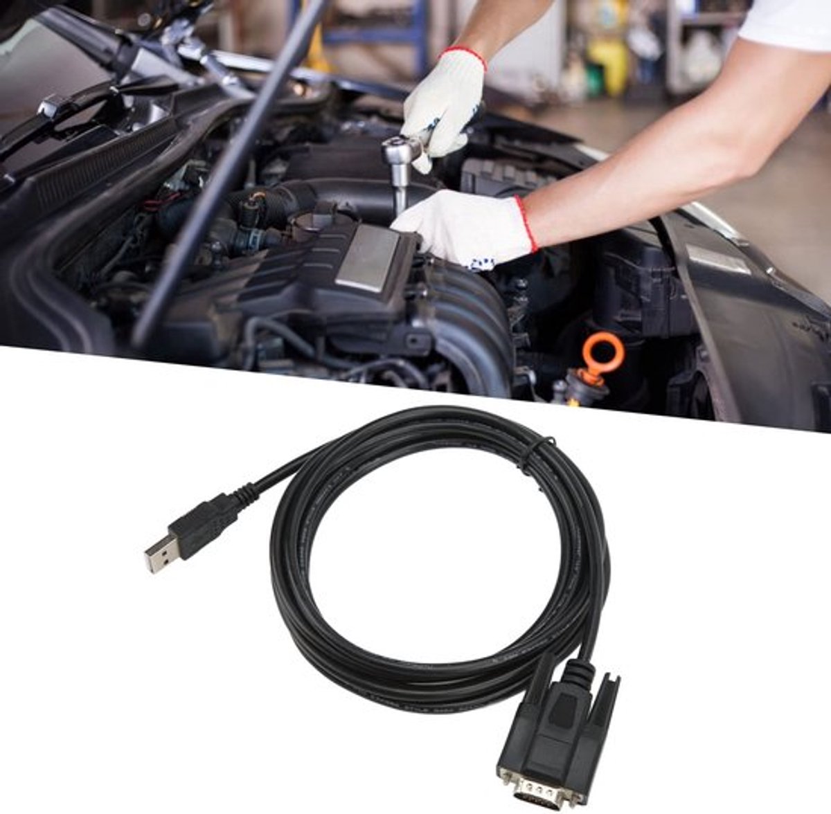 Store_7 - USB-diagnoseconnector - OBD2-diagnosekabel - Flexibel en