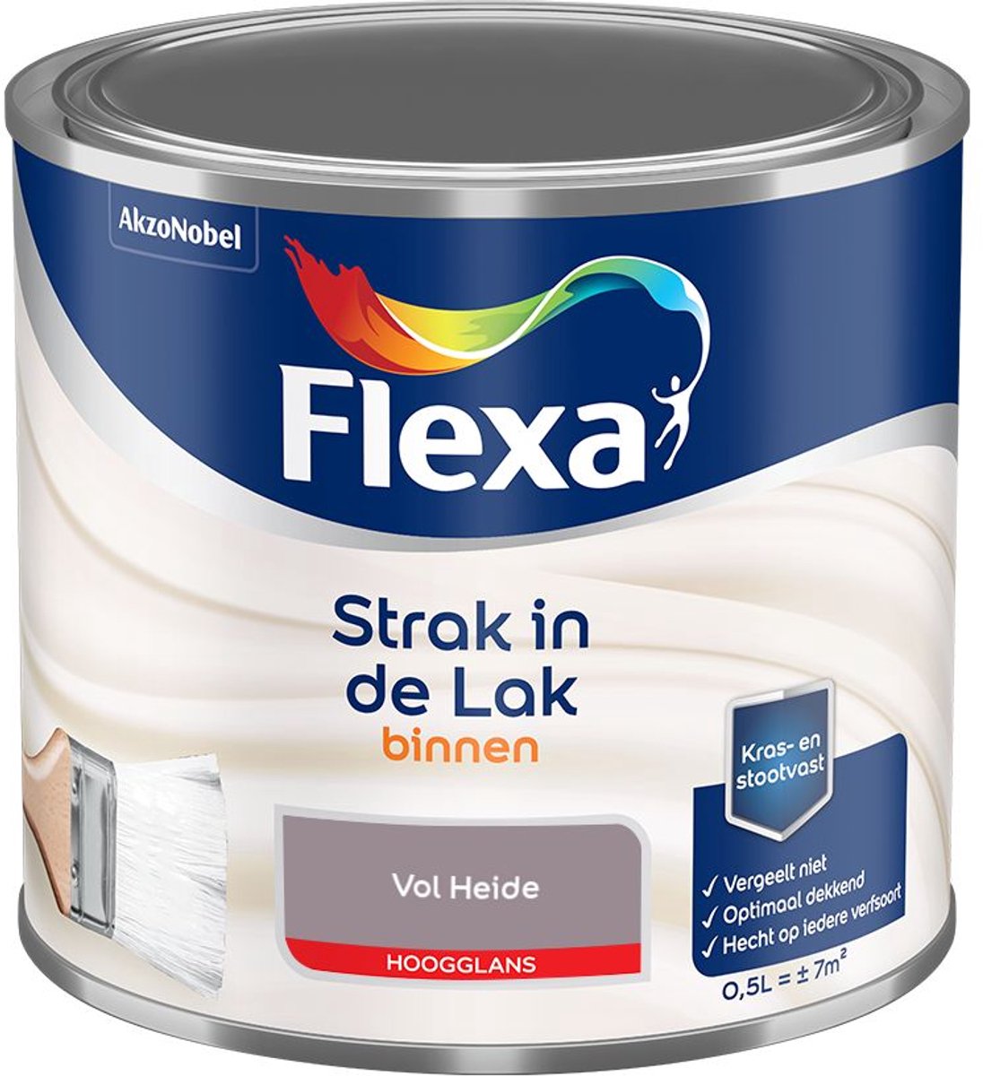 Flexa - Strak In De Lak Binnenlak Hoogglans - Vol Heide - Mengverf - 500 Ml