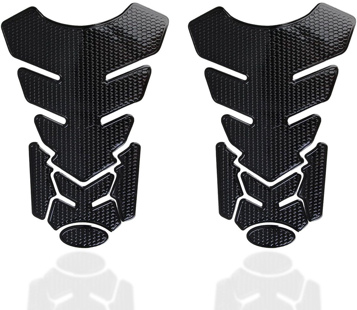Dailygoods- Tanksticker 3D Carbon-Look - Tankpad - Tankbescherming - Zelfklevend - Waterdicht - Universeel geschikt voor motorfietsen