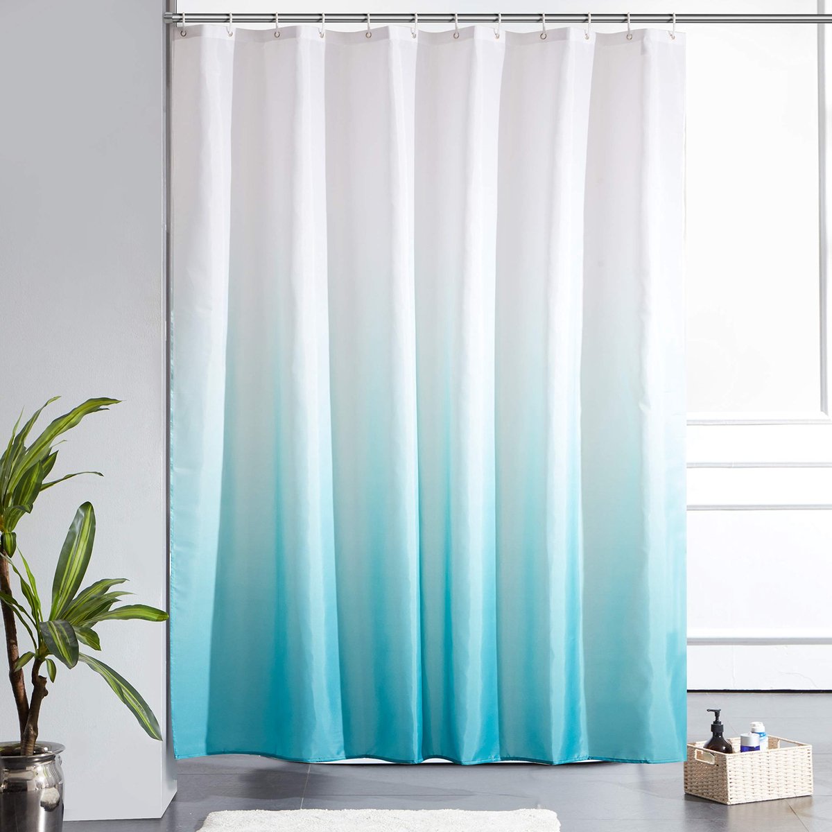 Dailygoods - Antischimmel Douchegordijn - Waterproof - Wit - Wasbaar - Badkamer - 180x180cm - Voor privacy en waterbescherming