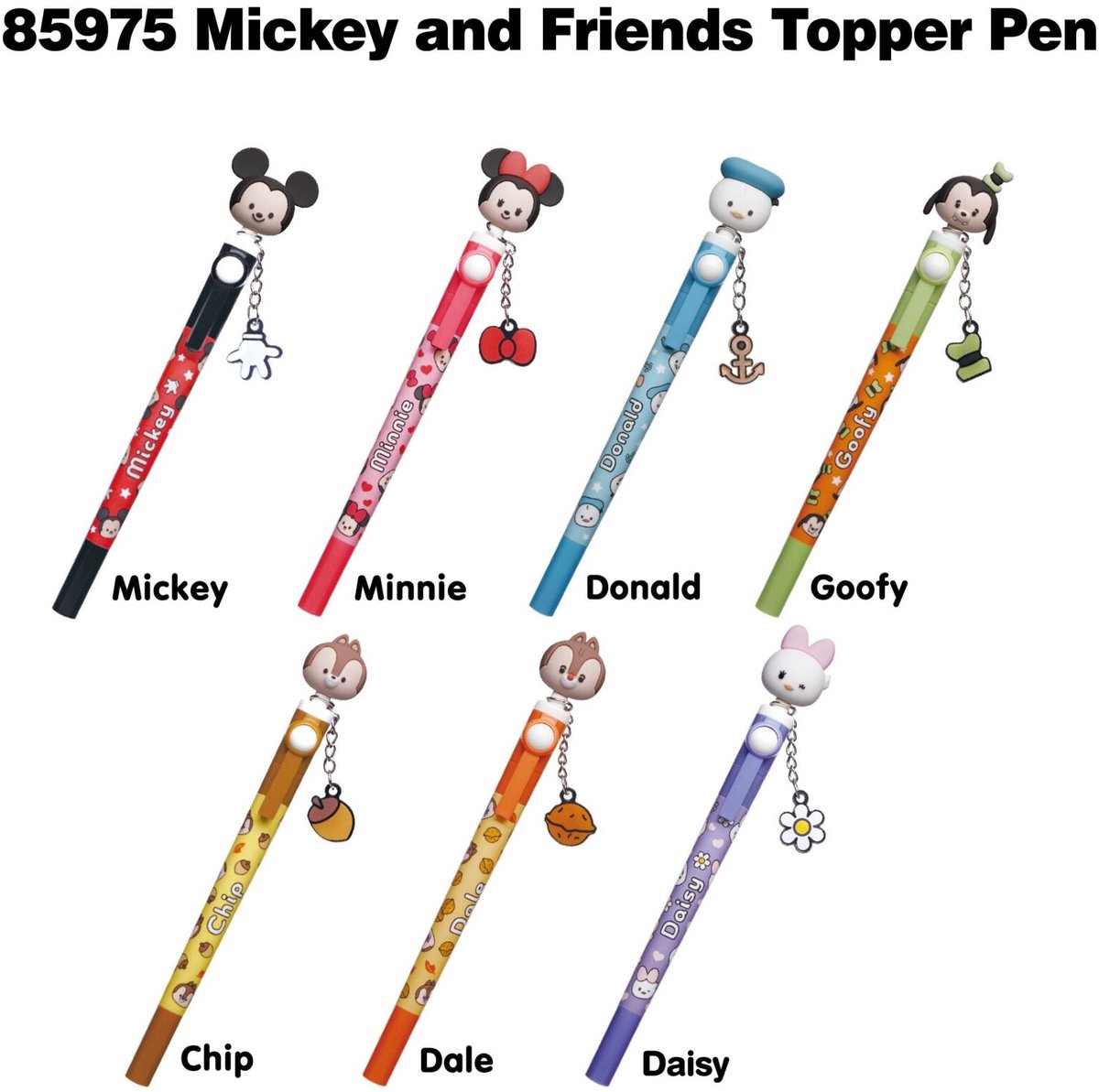Monogram Int. Micky and Friends 3D Head Topper Spinning Pen Stationery
