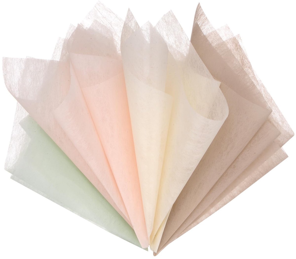 Dailygoods - M METERXITY 192 vellen Koreaans katoenen inpakpapier - bloemeninpakpapier, waterdicht boeket, inpakpapier, van toepassing op geschenkverpakking (30 x 30 cm, beige+naakt+roze+groen)