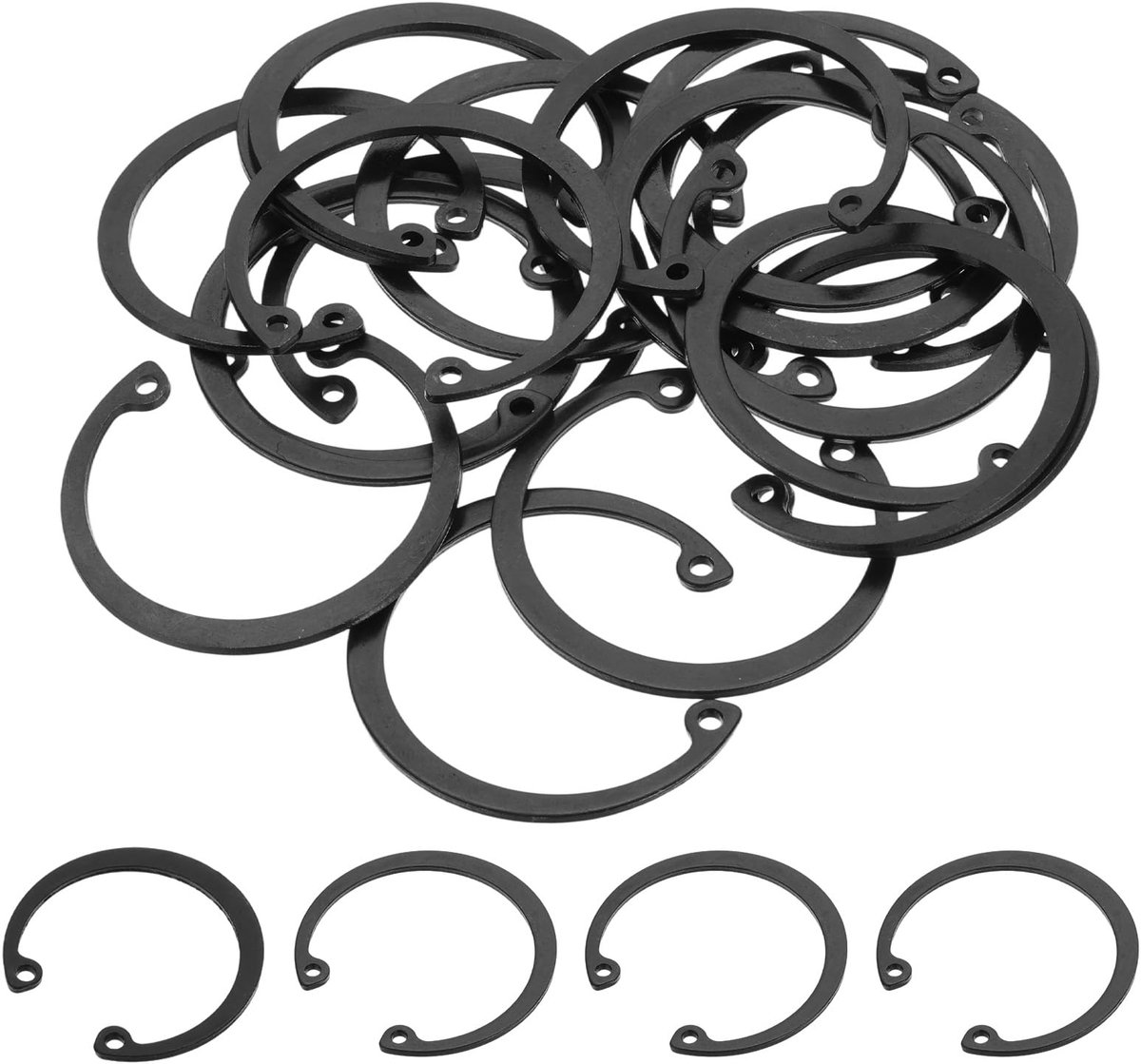 Borgringen, 40 mm C-clip veerring 65 mangaanstaal interne cirkelring voor automotive Grooved Shafts Stud