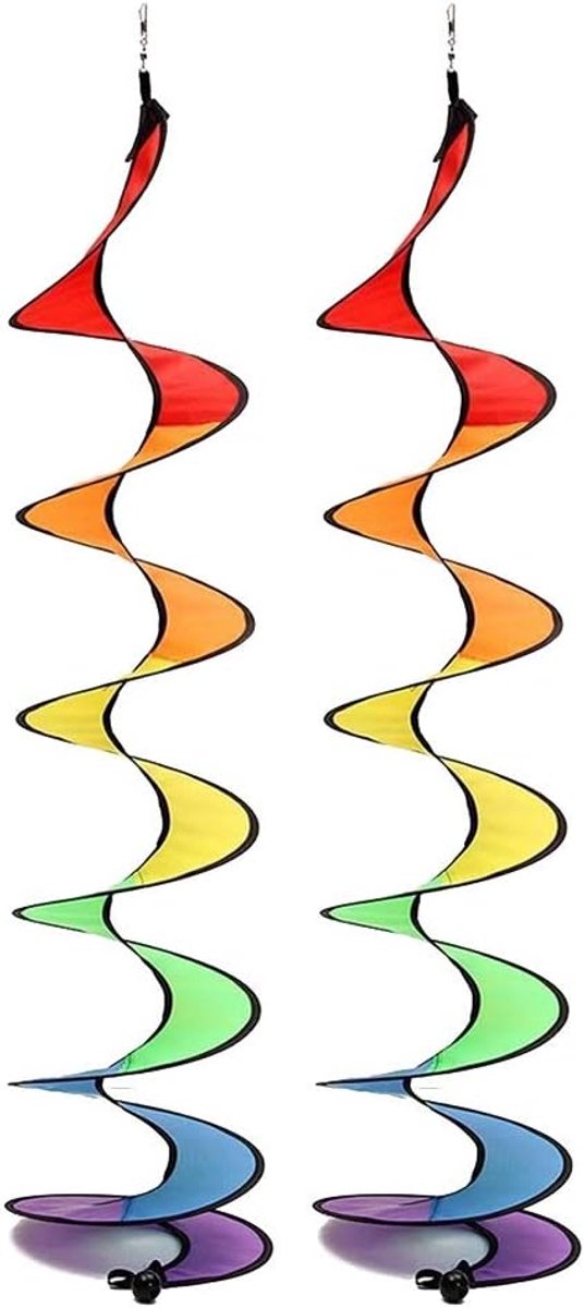 Pakket van 2 Kleurrijke Windgongen Windspinner Tent UV-bestendig en Weerbestendig Kleurrijke Windgong voor Tuin en Huis
