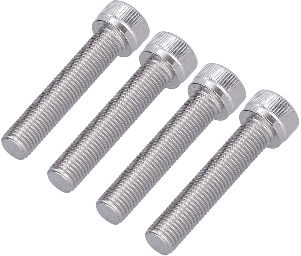 Dailygoods- Inbusbout M10 - Zeskantbout A2-70 - Corrosiebestendig - Treksterkte 700N/mm² - 4 Stuks - Geschikt voor doe-het-zelfklussen