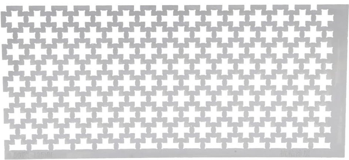 Dailygoods- Liniaal Roestvrij Staal - Diamantschilderliniaal - Kunstgereedschap - DIY Accessoires - Schone/duidelijke resultaten - Afmetingen 15,8 x 7,2 cm - Tekenliniaal