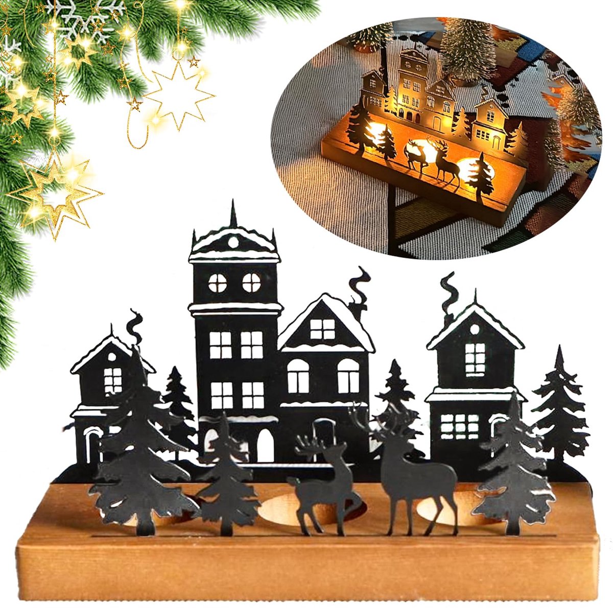 adventskrans, zwart, voor 4 cm theelicht, kaarseninzetstuk, tafelkaarsen, kaarsenstandaard, metaal, modern, kaarsenhouder, stompkaarsen, voor doe-het-zelf adventskrans, decoratie,