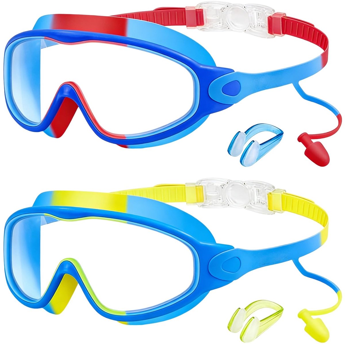 Dailygoods - 2 Stuks Zwembril voor Kinderen - Anti-condens & UV-bescherming