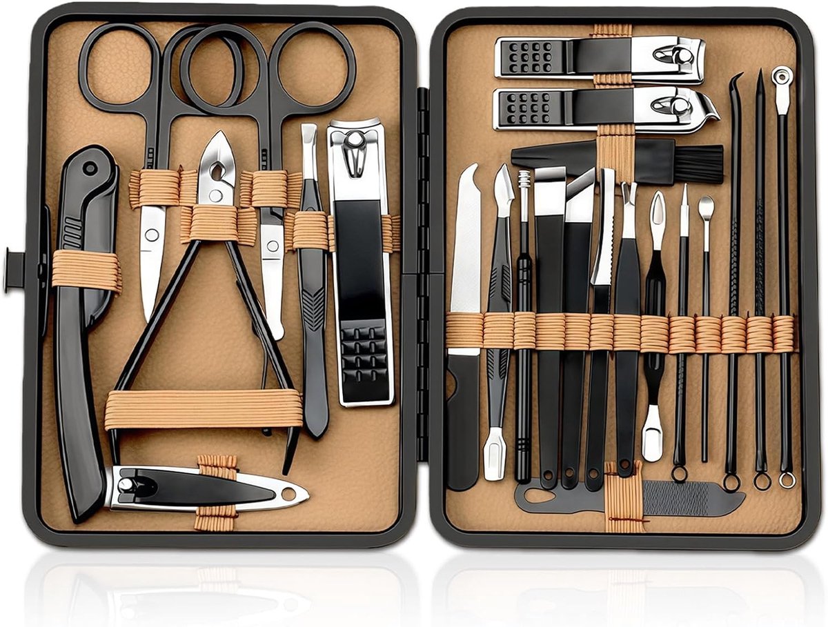 flintronic Pincet-set en nagelknipper 24 stuks