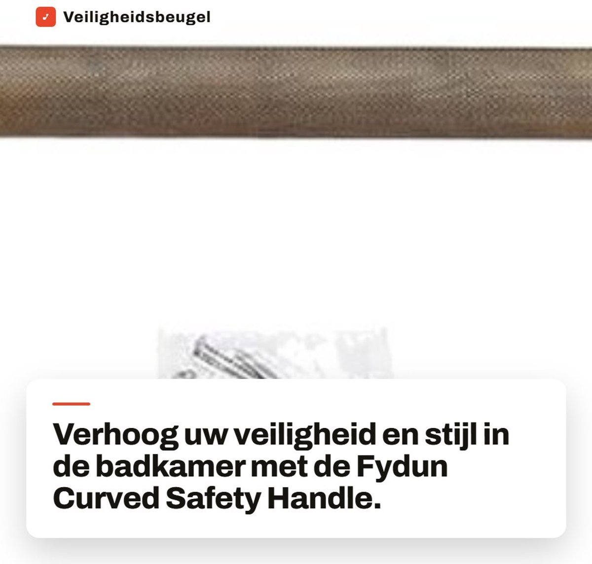 Dailygoods- Douchehandgreep Antiek Stijl - Veiligheidsbeugel - Handgreep - Handrail - Handvat - Roestvrij Staal - Multifunctioneel - Veiligheidsbar
