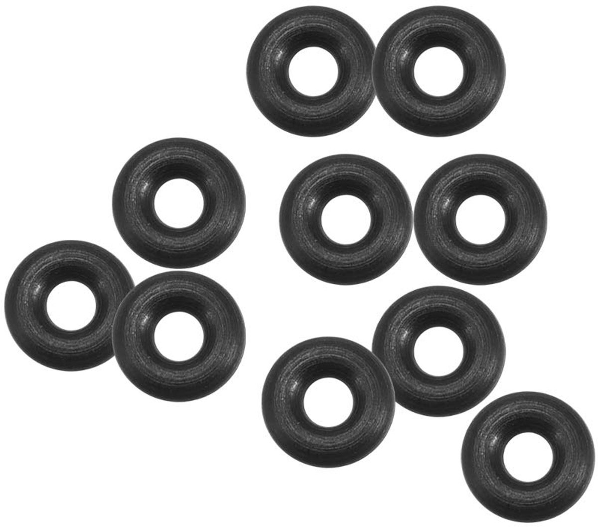 O-ringen, zwarte afdichting, 10 stuks, 2,2 mm x 6 mm x 1,9 mm