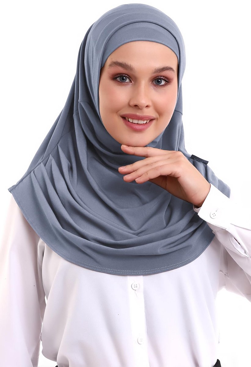 ihvan online, Moslim hijab voor vrouwen, klaar om te dragen, zacht, licht en comfortabel hoofddoek, nekbandana lange sjaals