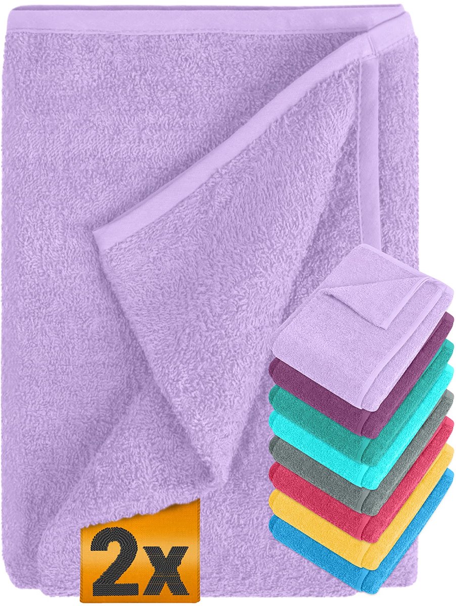 npluseins Set van 2 kussens voor zonnebed en tuinligbed 1594.2319, stoel 60 x 130 cm, lila