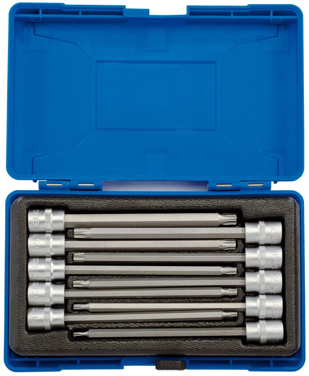 Draper Expert 3/8" TX-STAR® Lange Bitdoppenset, 10-delig