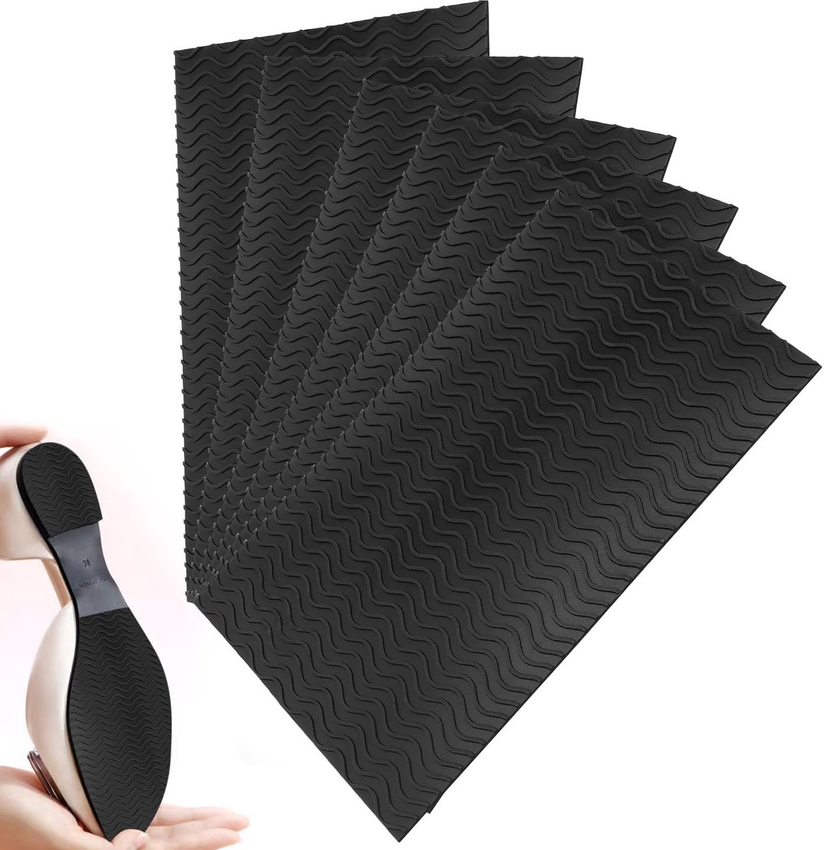 Rubberen rubberen zolen om op te plakken, antislip zelfklevende schoenzool, schoenzolen, reparatie voor de meeste schoenzolen geschikt