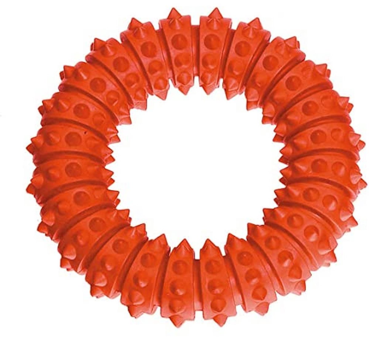 Ruffus massief rubber Aqua ring ø: 12 cm oranje