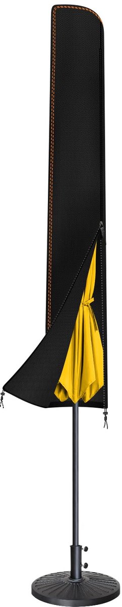 SnelShoppen - Beschermhoes voor Parasol 3M - Waterproof Parasolhoes Ø 300 cm - Tuin Parasol Cover met Waterdichte Rits - Ideaal voor Tuin, Balkon en T
