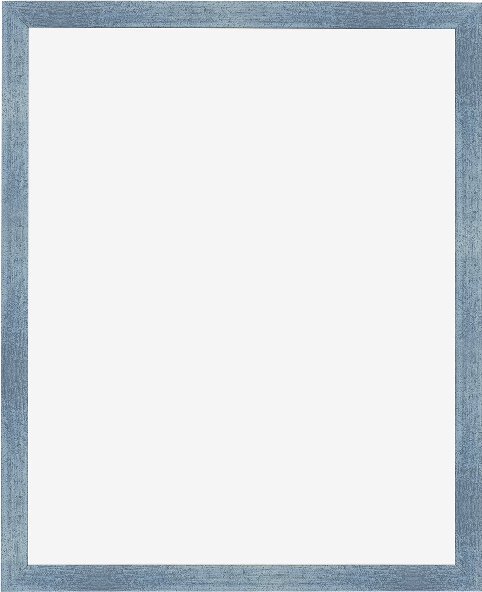 Fotolijst 25x30 cm - MDF - Helder Blauw Geveegd - Benno