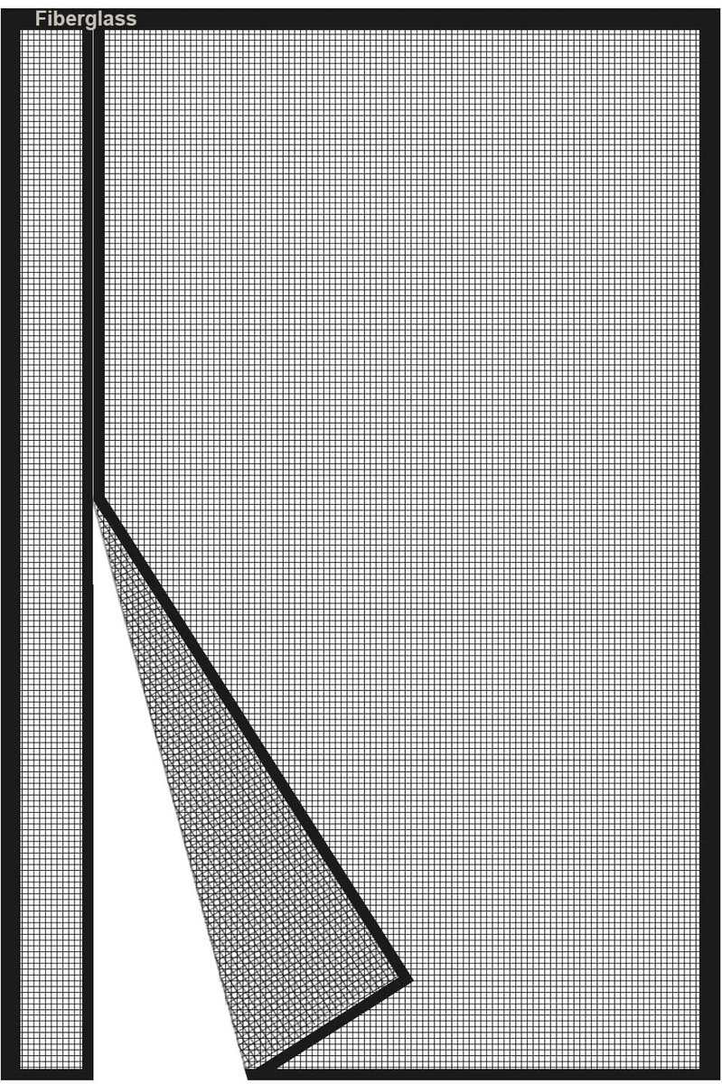 Zij-opening Magnetische Vliegengordijn Deur 110x240cm, Klamboedeur Hordeur, Automatisch Sluiten - met magneten, Zwart Glasvezel Gaas Gordijnen, Anti-insect, voor Terrasdeur Balkondeur