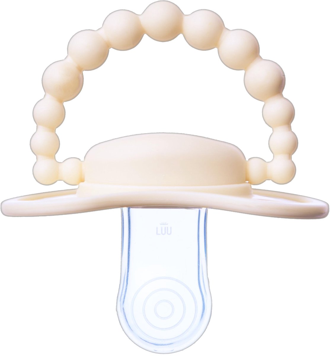 Fopspeen 0-3 m-ce, babyfopspeen van medische siliconen, ondersteunt een goede mond- en tandgroei, borstvoeding, BPA-vrij, American Cream