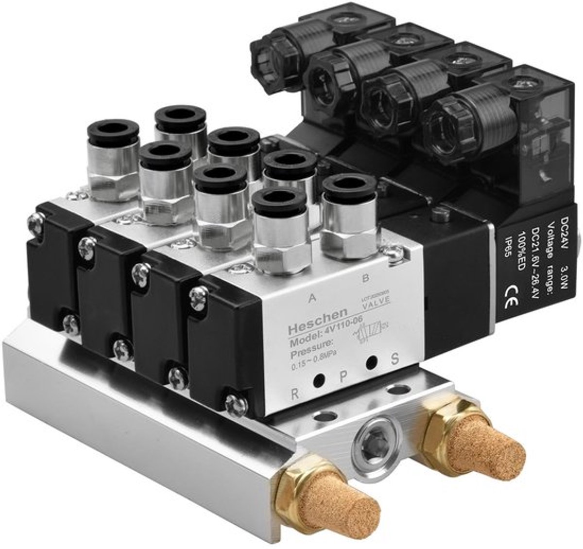 Dailygoods - Elektrische pneumatische magneetventiel - 4 poorten