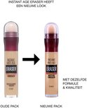 Vergelijking van de oude en nieuwe verpakking van de "Instant Anti Age Eraser" concealer.