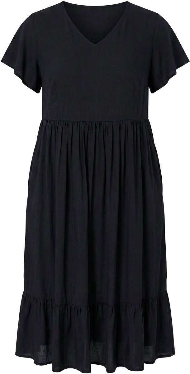 Angel of Style - Dames - Jurk A-lijn - Zwart - Maat 46