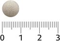 Één pil met een schaalverdeling, geschaald van 0 tot 3.
