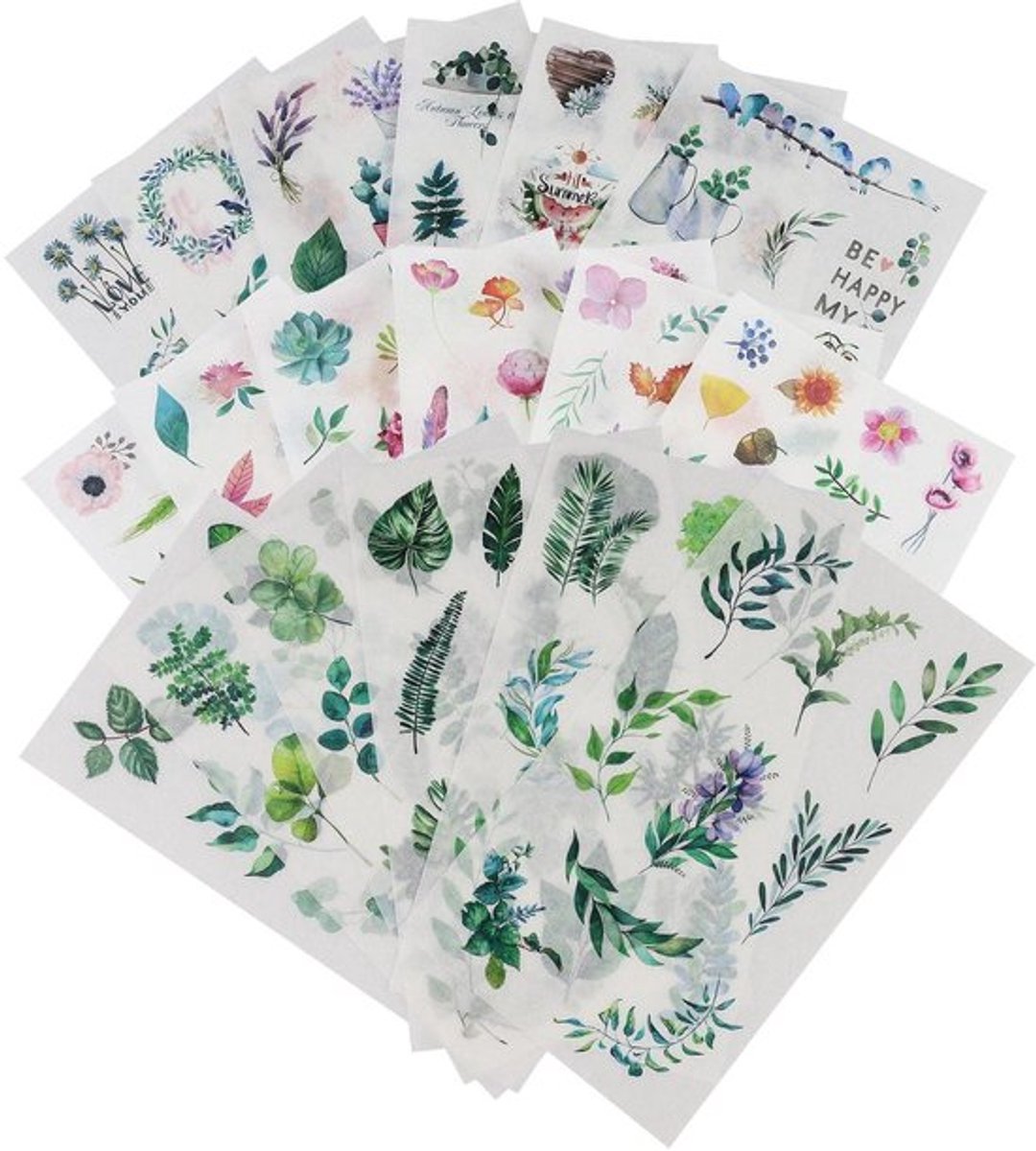 SPHProducts - Groene Planten Stickers - Decoratieve Decals